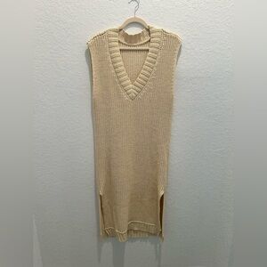 H&M Sleeveless V-Neck Knit Long Sweater Dress